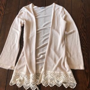 Charlotte Russe - lace cardigan